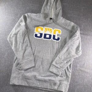Sun Belt Conference Hoodie Sweatshirt Mens‎ Medium Gray NCAA Basketball Adidas